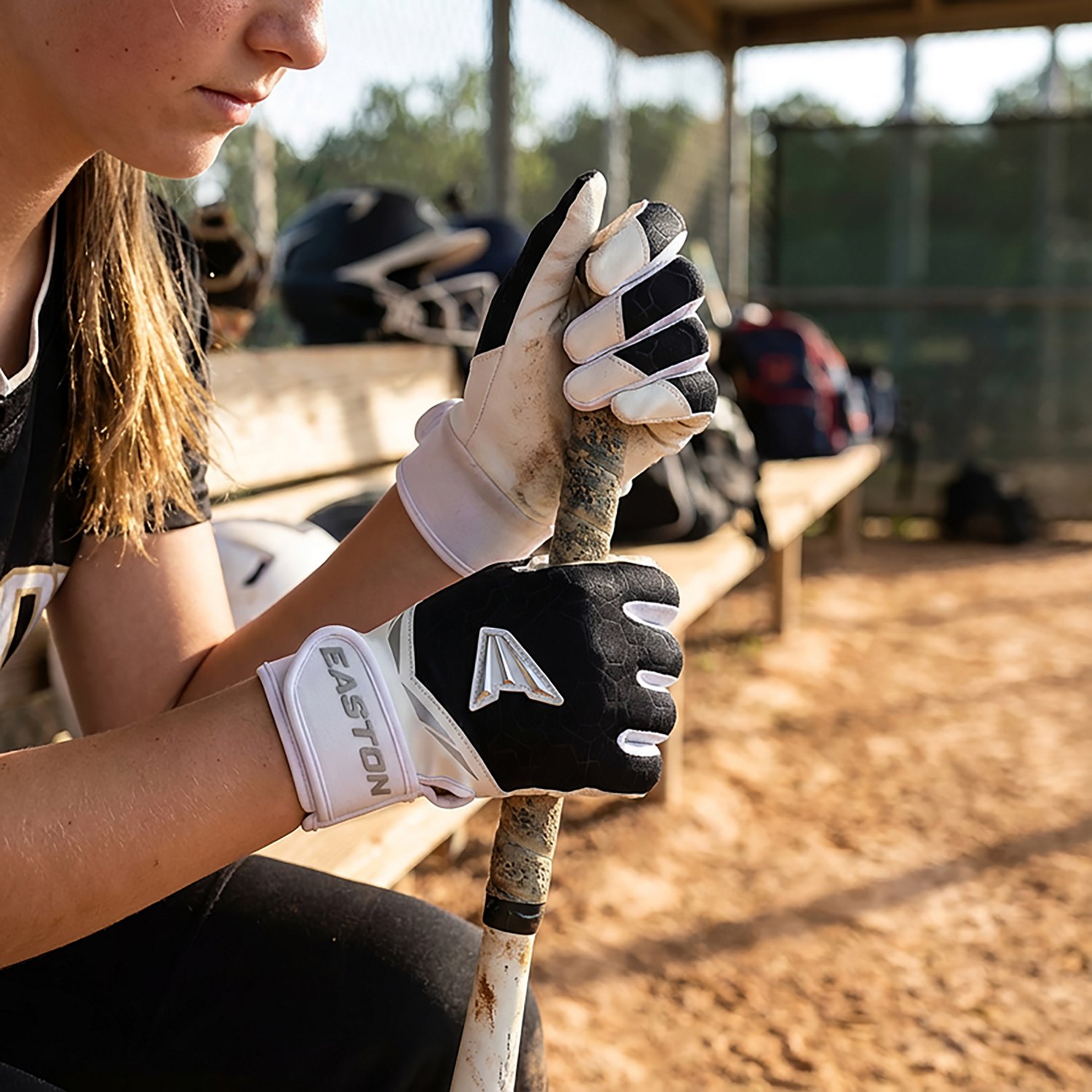 EASTON Girls' Quartz Fastpitch Softball Batting Gloves - view number 3
