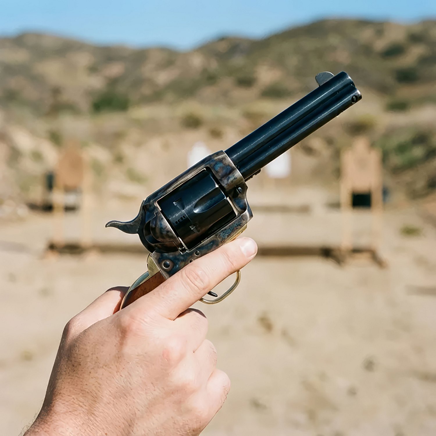 Uberti 1873 Cattleman Brass 9mm Single Action Revolver - view number 2