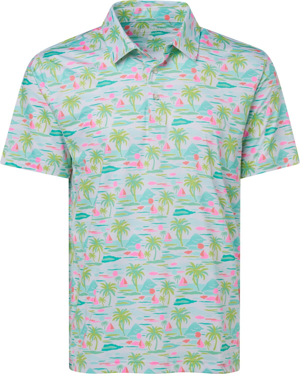 Chubbies Men's The Island Hopper Performance Polo Shirt