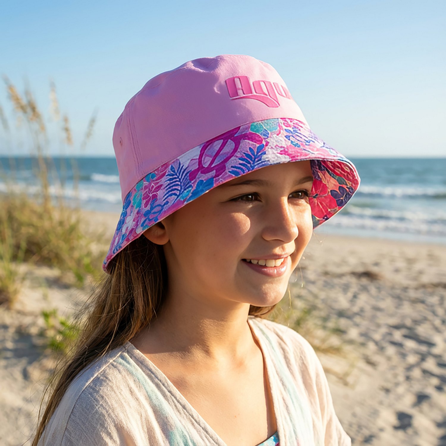 Aqua Leisure Girls’ Pink Turtles Bucket Hat - view number 7