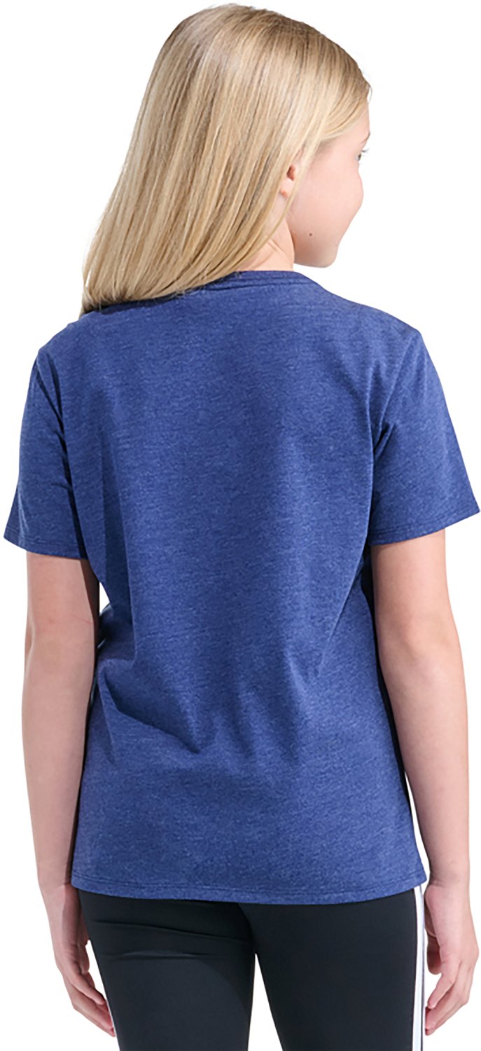 adidas Girls' Heather Soccer Ball T-Shirt - view number 4