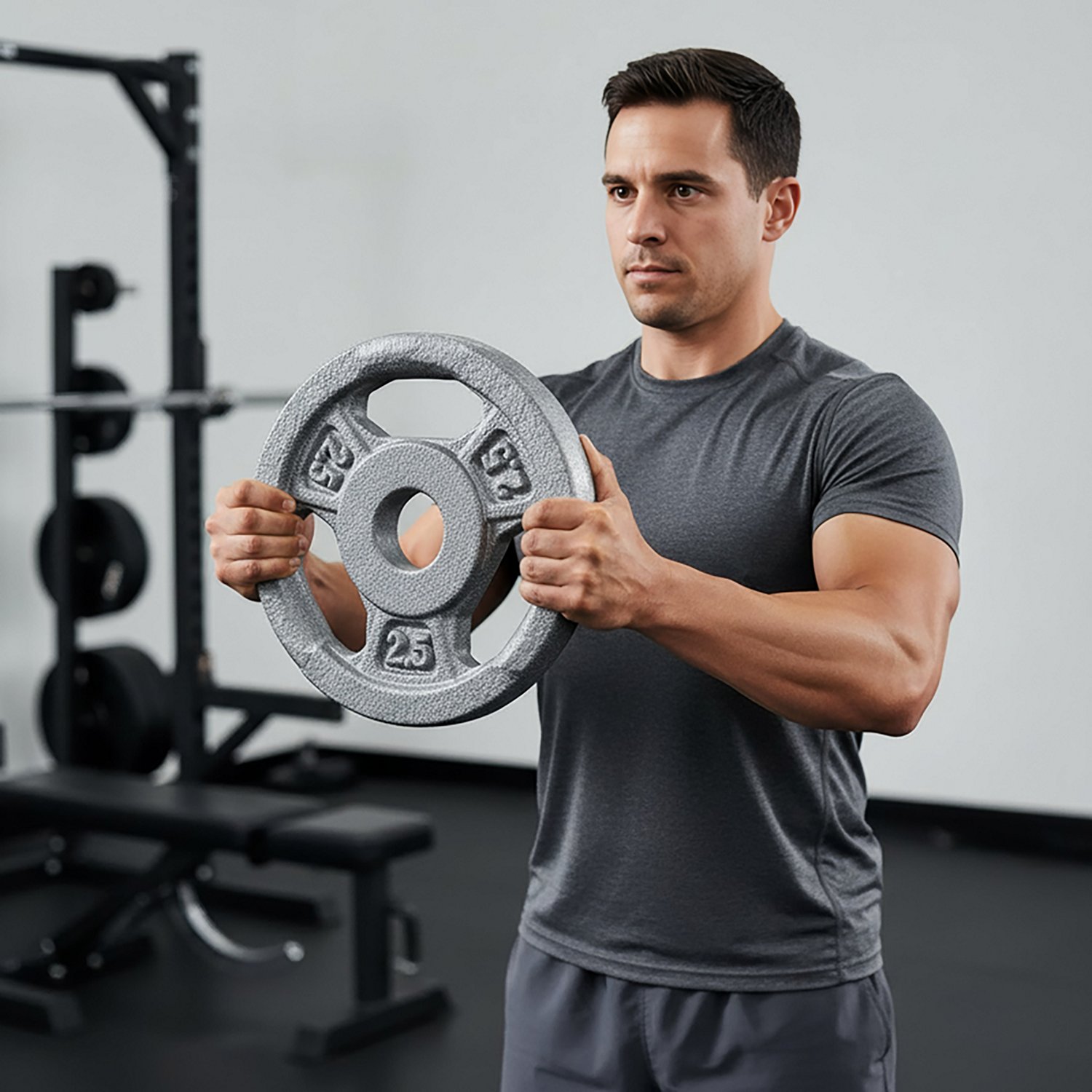 Marcy Standard Size Grip Barbell Plate - view number 5