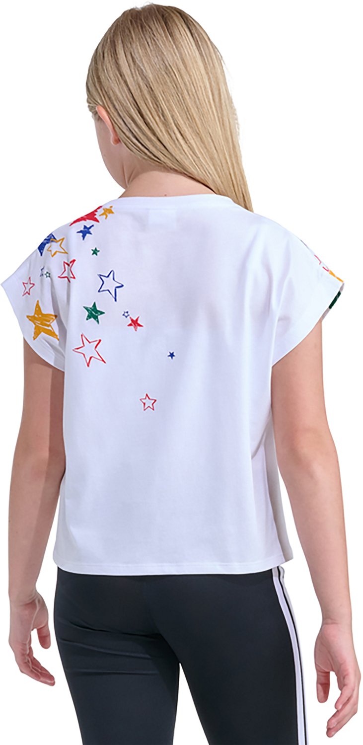 adidas Girls' Foil Scribble Box T-Shirt - view number 4