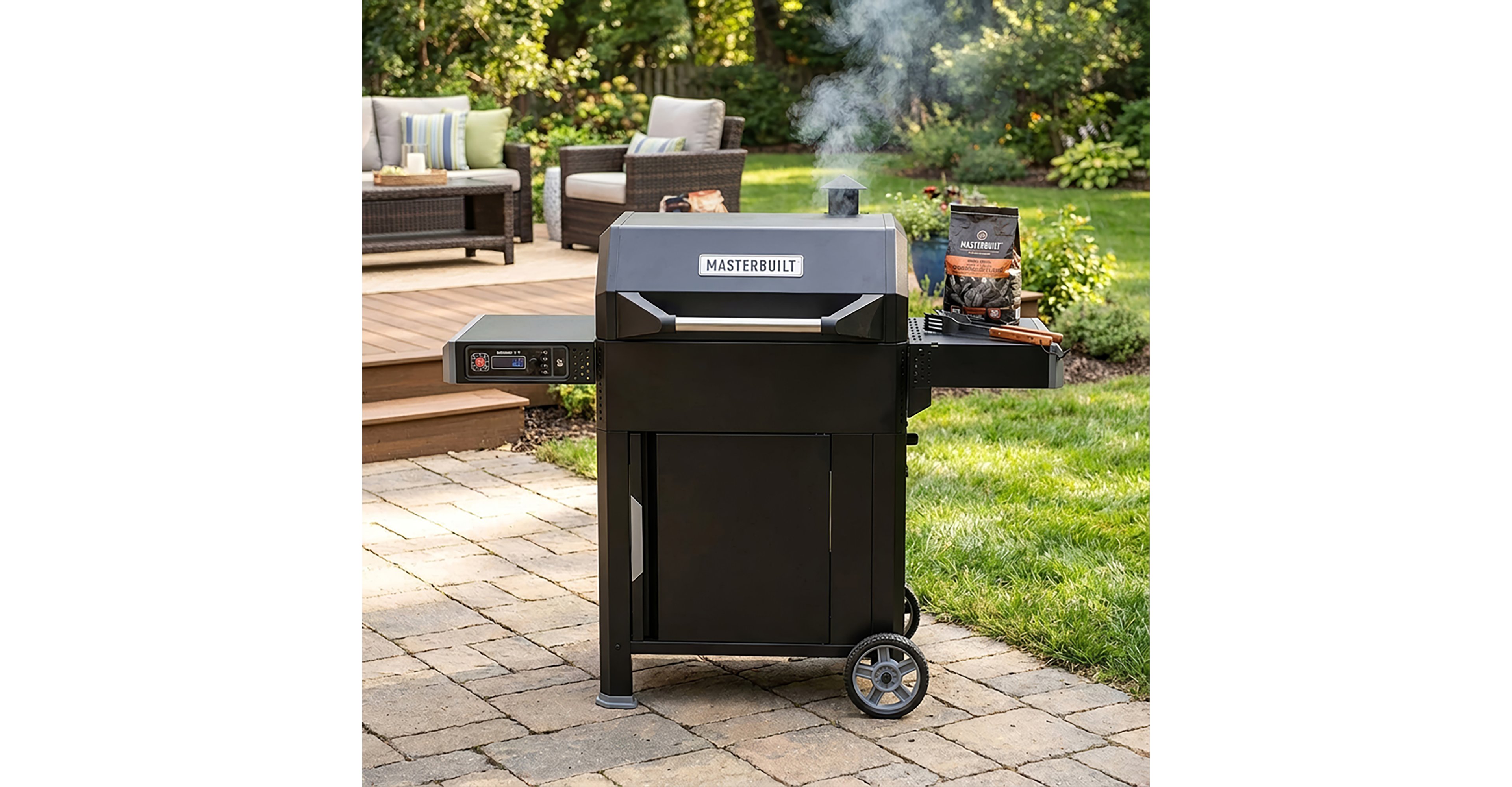 Masterbuilt AutoIgnite Series 545 Digital Charcoal Grill and Smoker