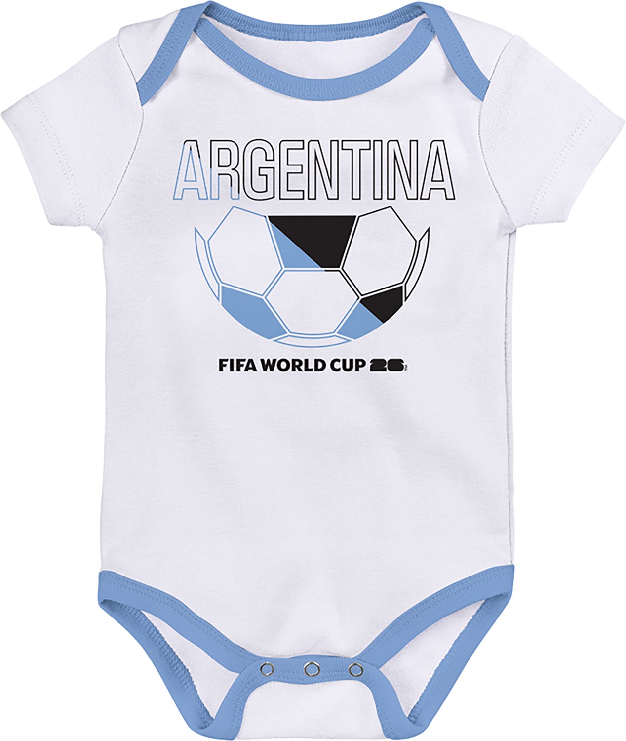 Outerstuff Infant Boys' Argentina 26 World Cup Creepers 3-Pack - view number 2