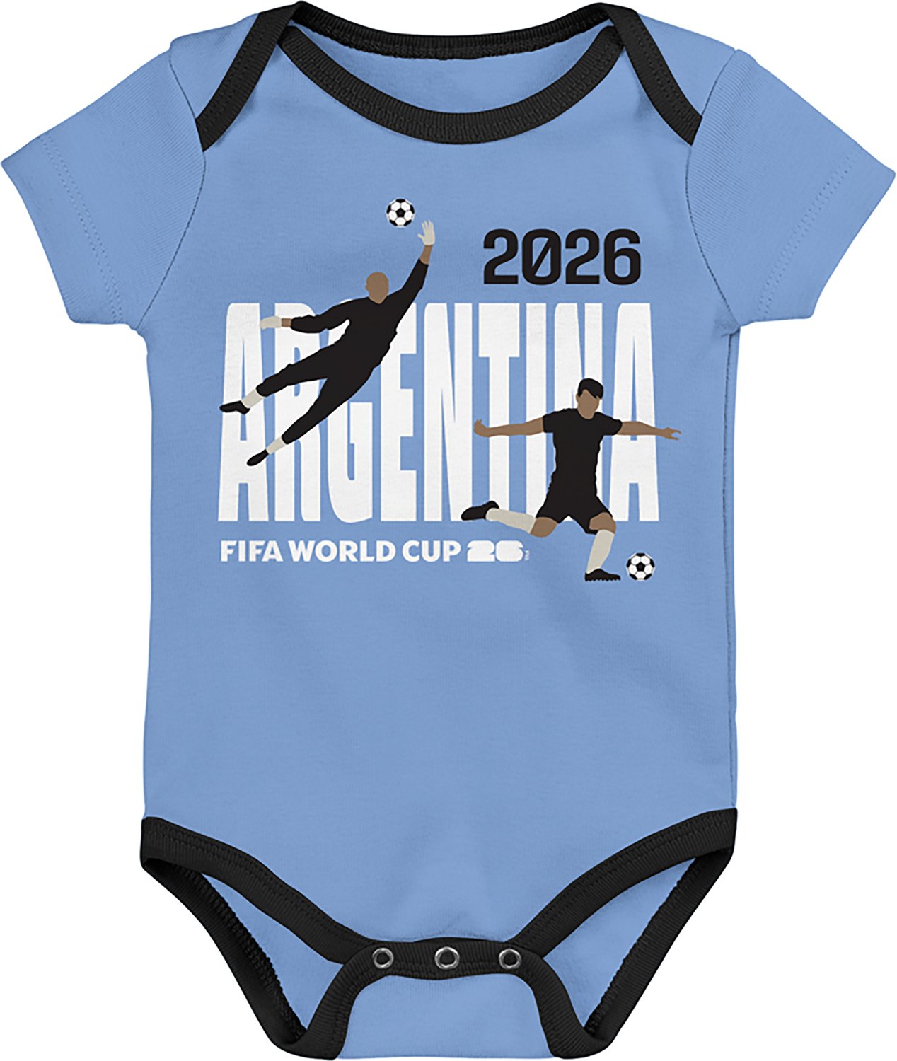 Outerstuff Infant Boys' Argentina 26 World Cup Creepers 3-Pack - view number 3