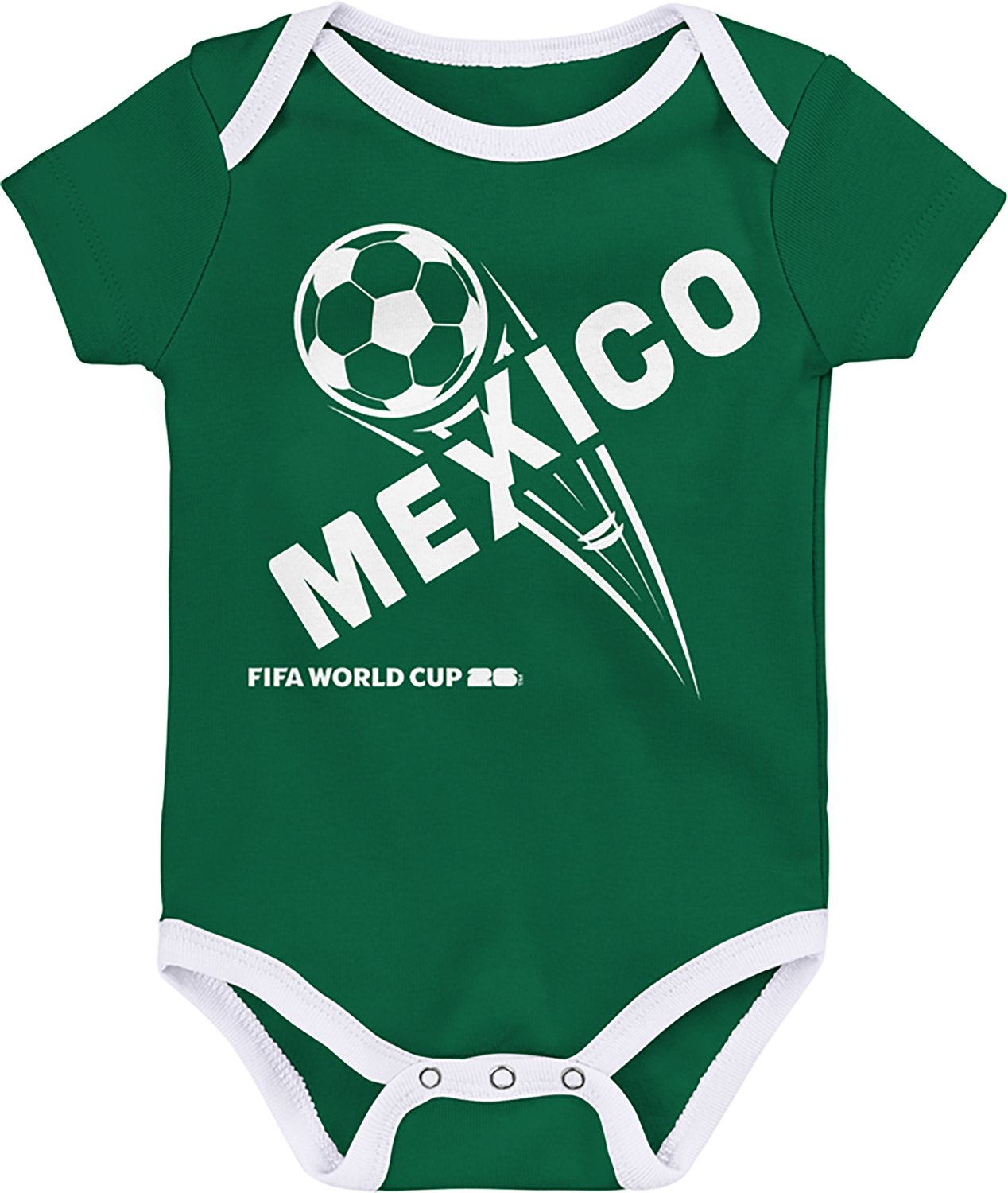 Outerstuff Infant Boys' Mexico 26 World Cup Creepers 3-Pack