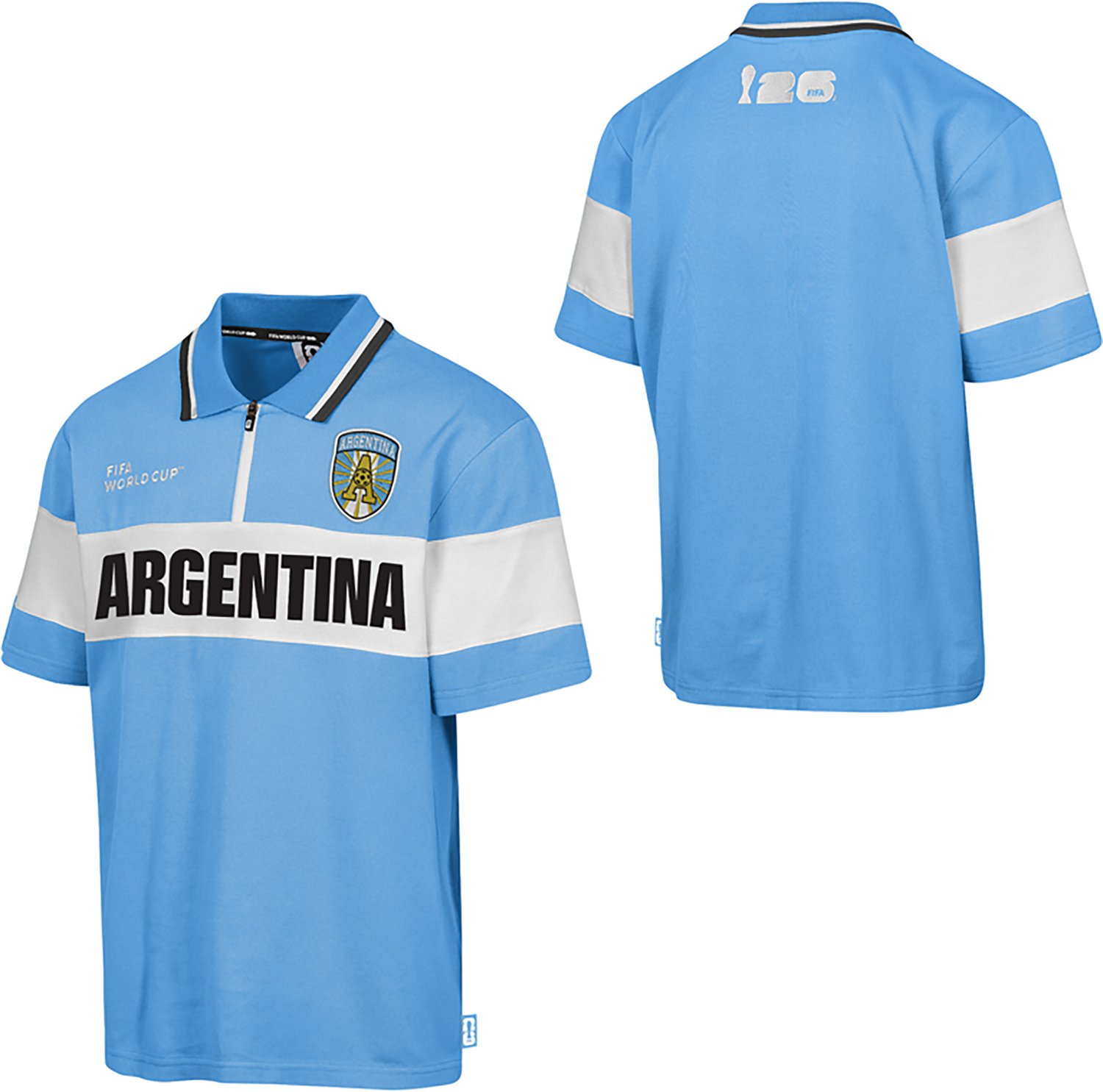 Outerstuff Men's Argentina Victory Thread Polo Shirt - view number 3