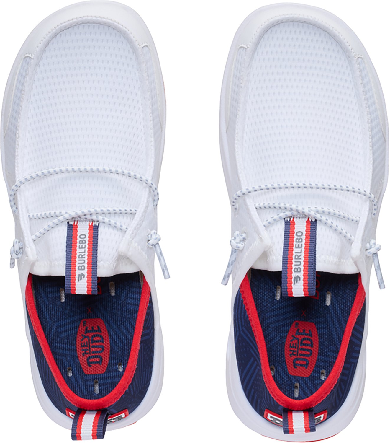 HEYDUDE Kids Preschool Gradeschool Wally Americana Hey2O Wander BURLEBO Flag Shoe - view number 4