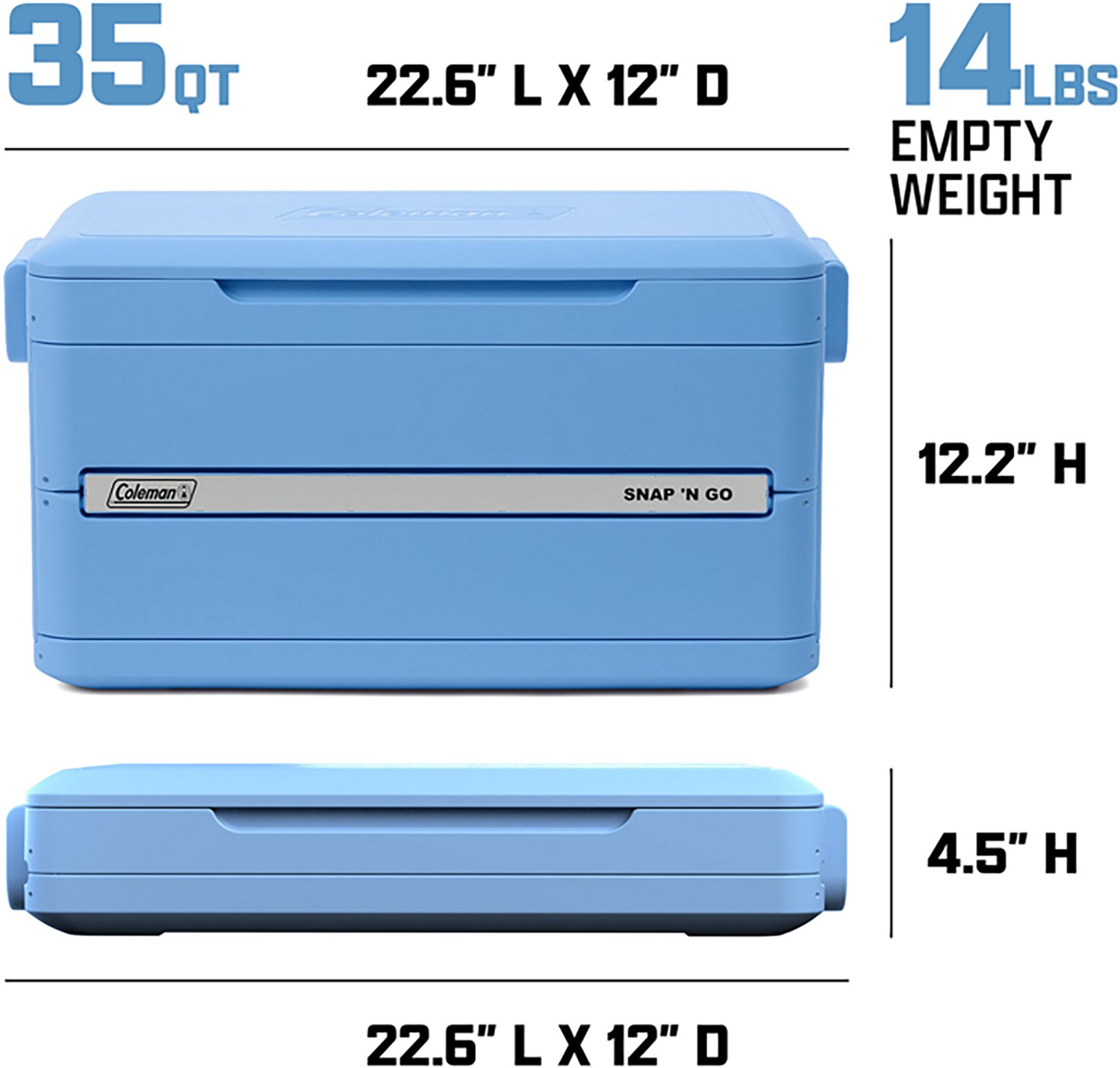 Coleman Snap 'N Go 35 Quart Hard Cooler - view number 8