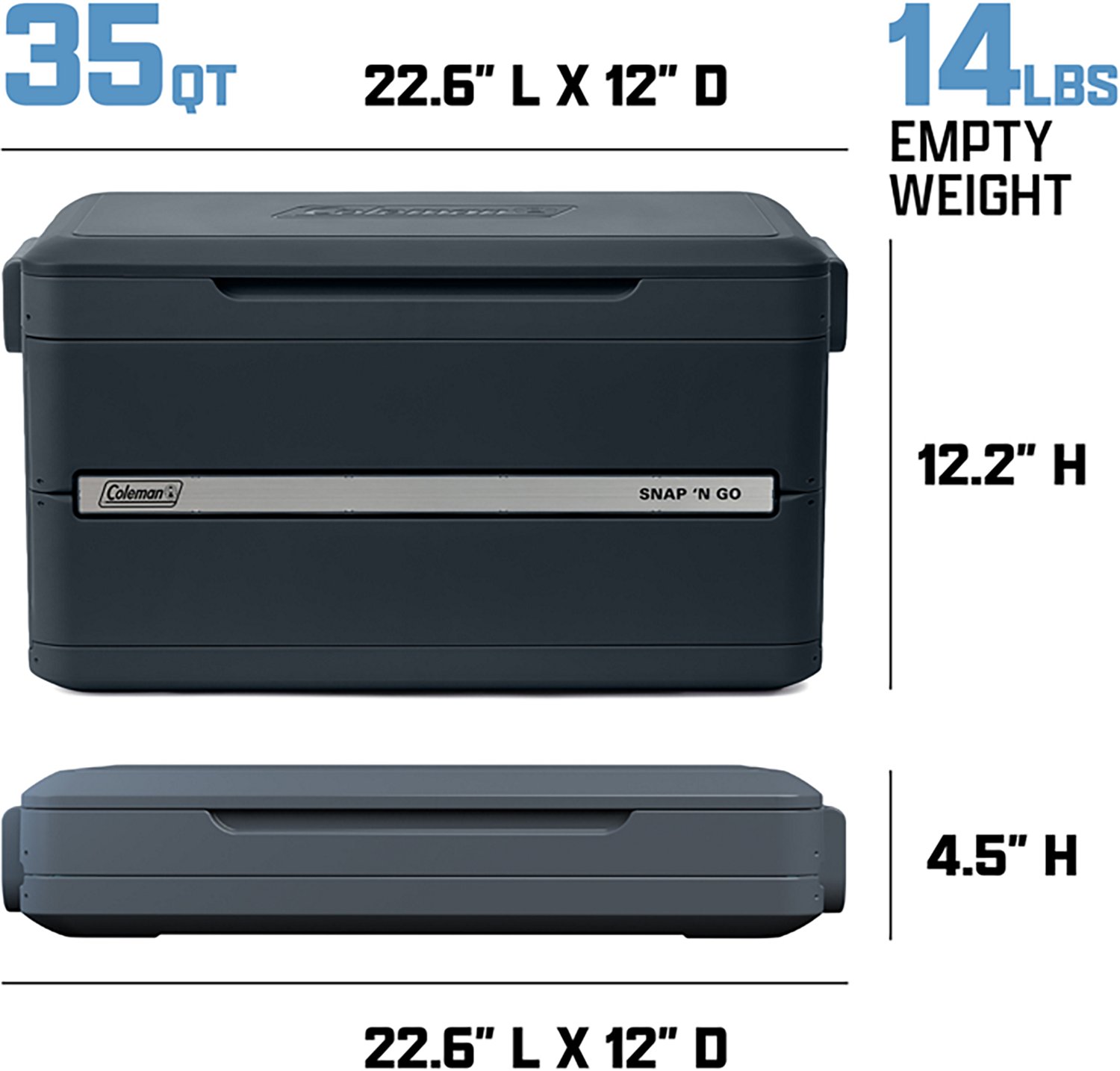 Coleman Snap 'N Go 35 Quart Hard Cooler - view number 8