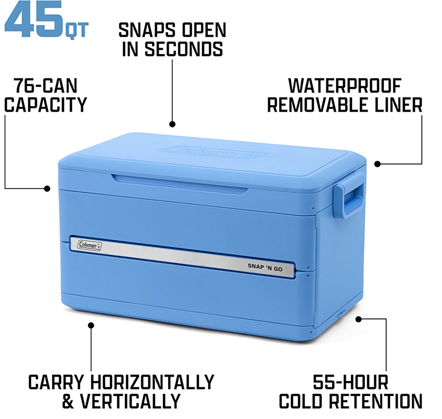 Coleman Snap 'N Go 45 Quart Hard Cooler - view number 6