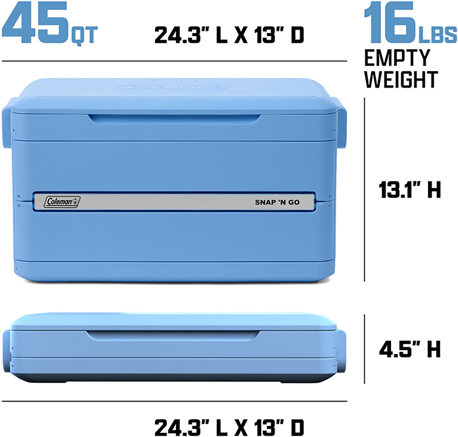 Coleman Snap 'N Go 45 Quart Hard Cooler - view number 8