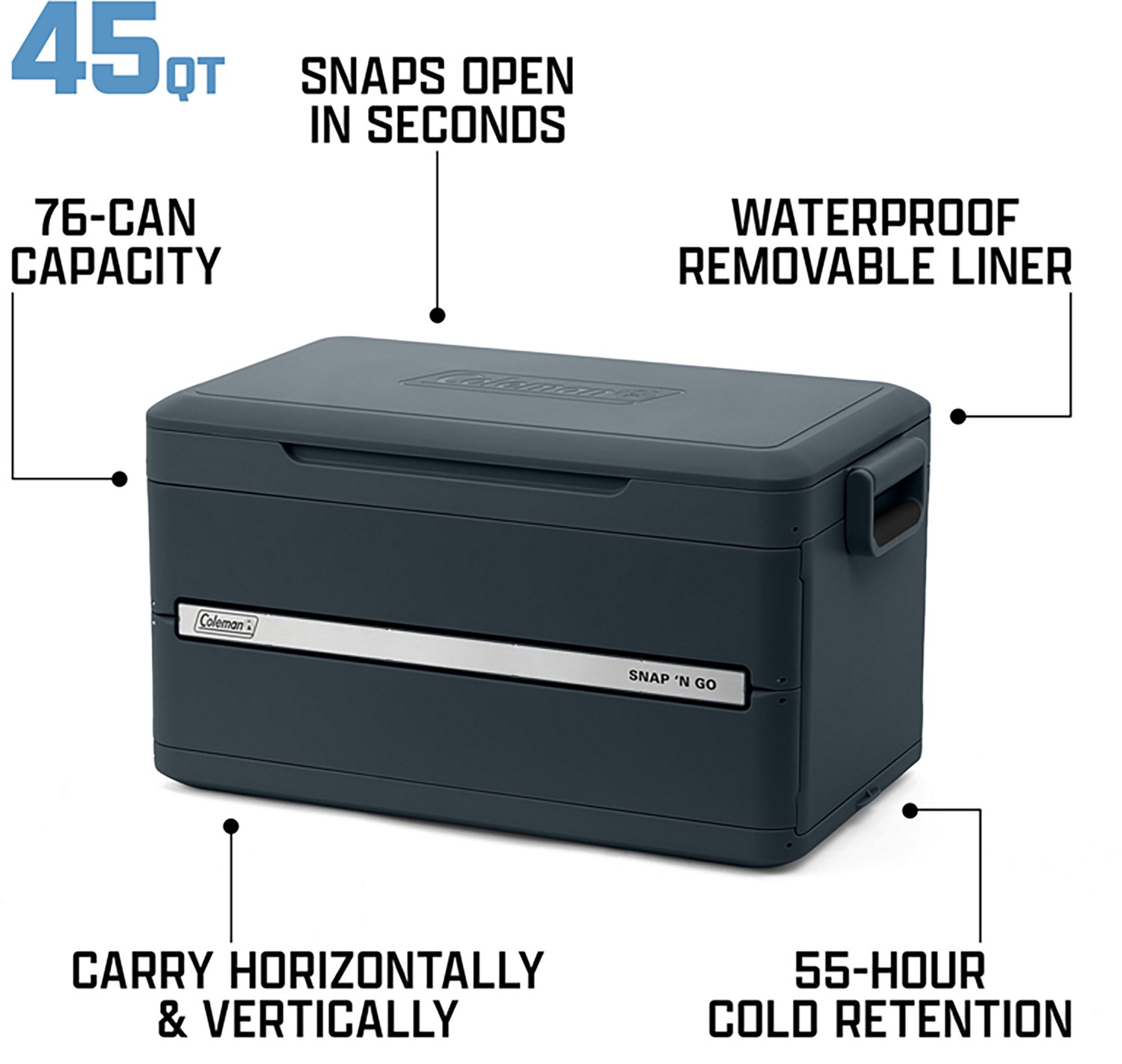 Coleman Snap 'N Go 45 Quart Hard Cooler - view number 6