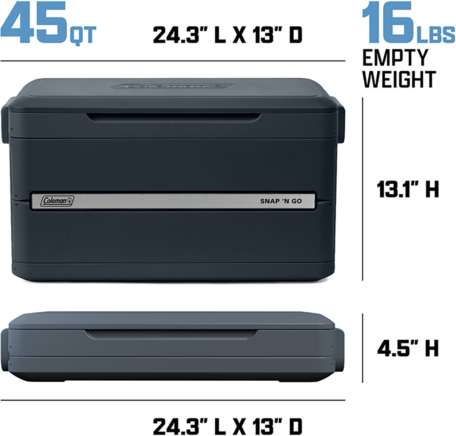 Coleman Snap 'N Go 45 Quart Hard Cooler - view number 8