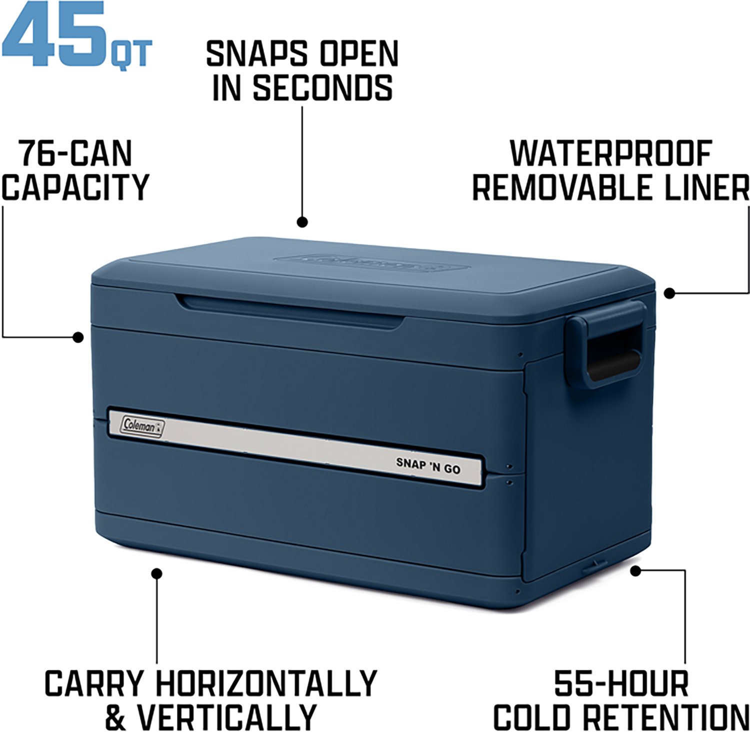 Coleman Snap 'N Go 45 Quart Hard Cooler - view number 6