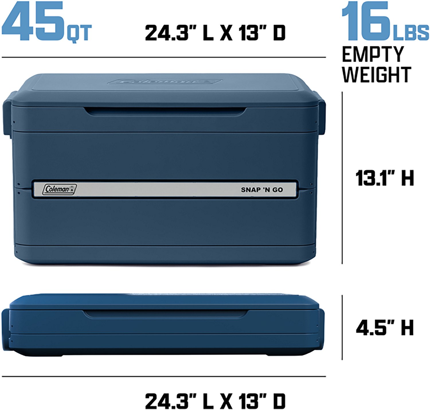 Coleman Snap 'N Go 45 Quart Hard Cooler - view number 8