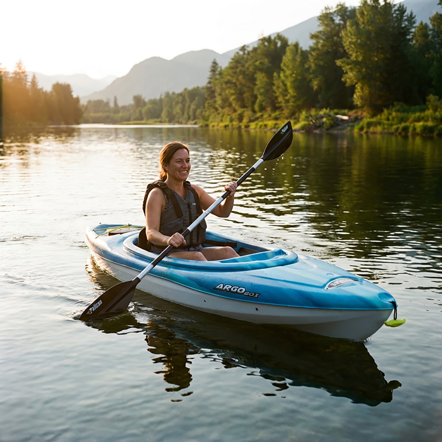 Pelican Argo 80X 7 ft 9 in Sit-In Kayak With Paddle