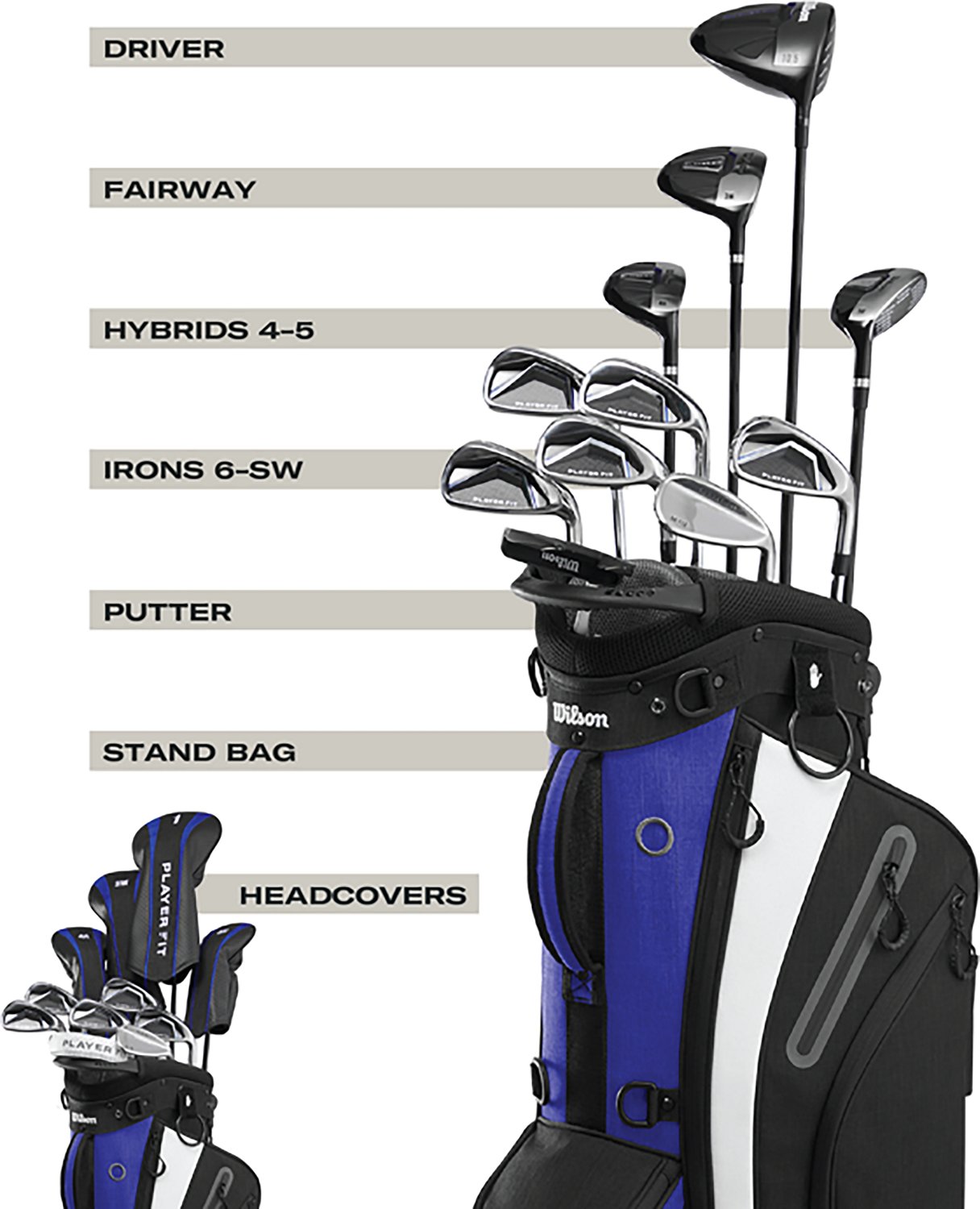 Wilson Men's Player Fit Steel Stand Complete Set