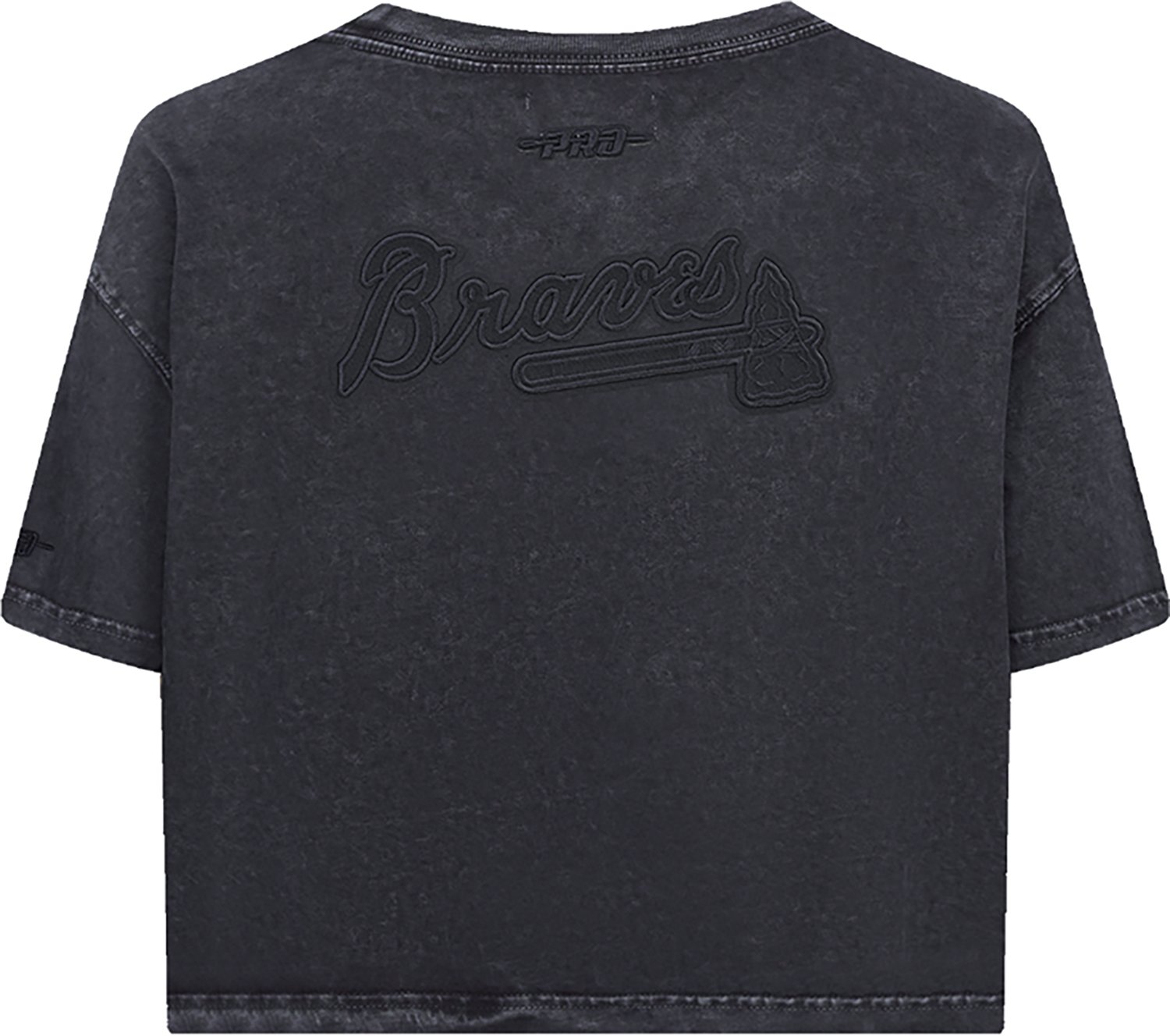 Pro Standard Women's Atlanta Braves Washed Classic Enzyme Wash Short Sleeve Boxy T-shirt - view number 2