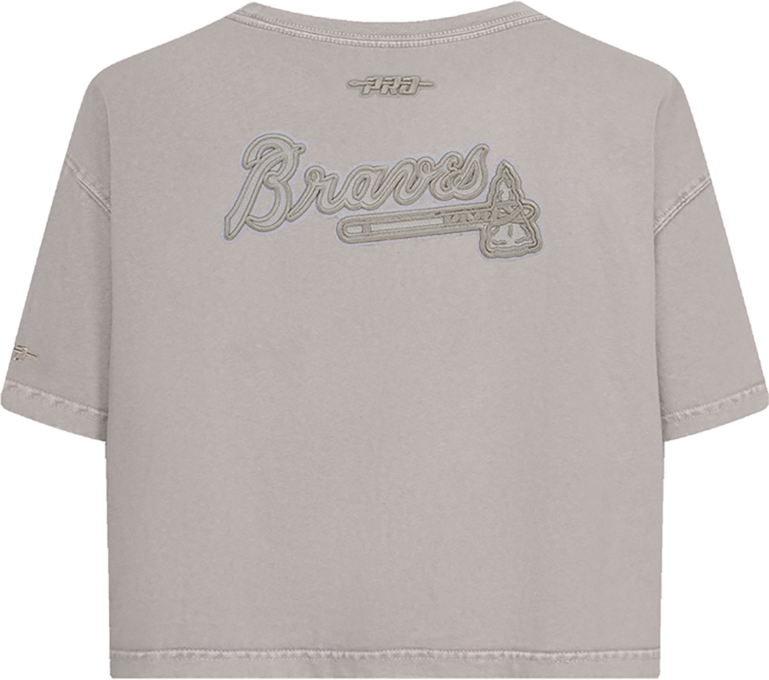 Pro Standard Women's Atlanta Braves Washed Classic Enzyme Wash Short Sleeve Boxy T-shirt - view number 2