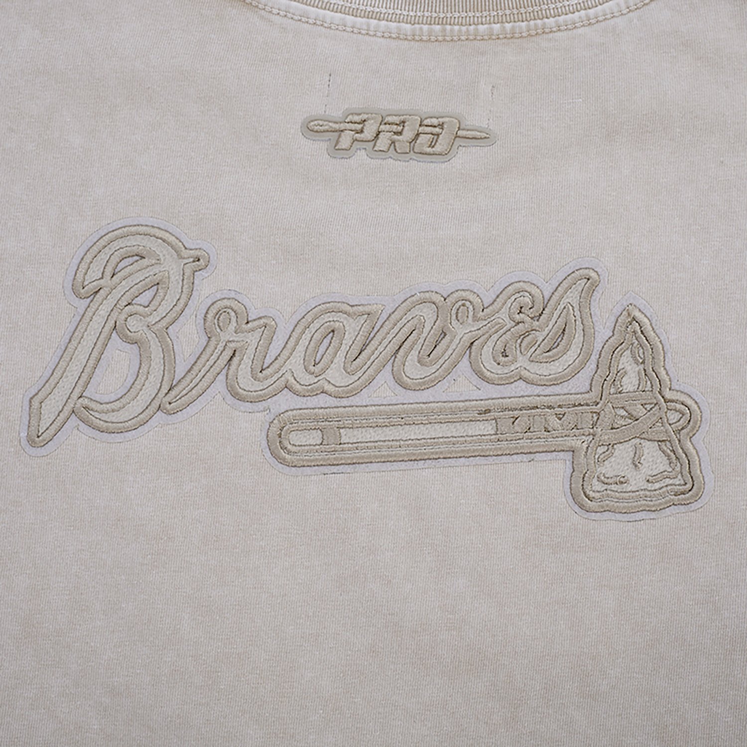 Pro Standard Women's Atlanta Braves Washed Classic Enzyme Wash Short Sleeve Boxy T-shirt - view number 5
