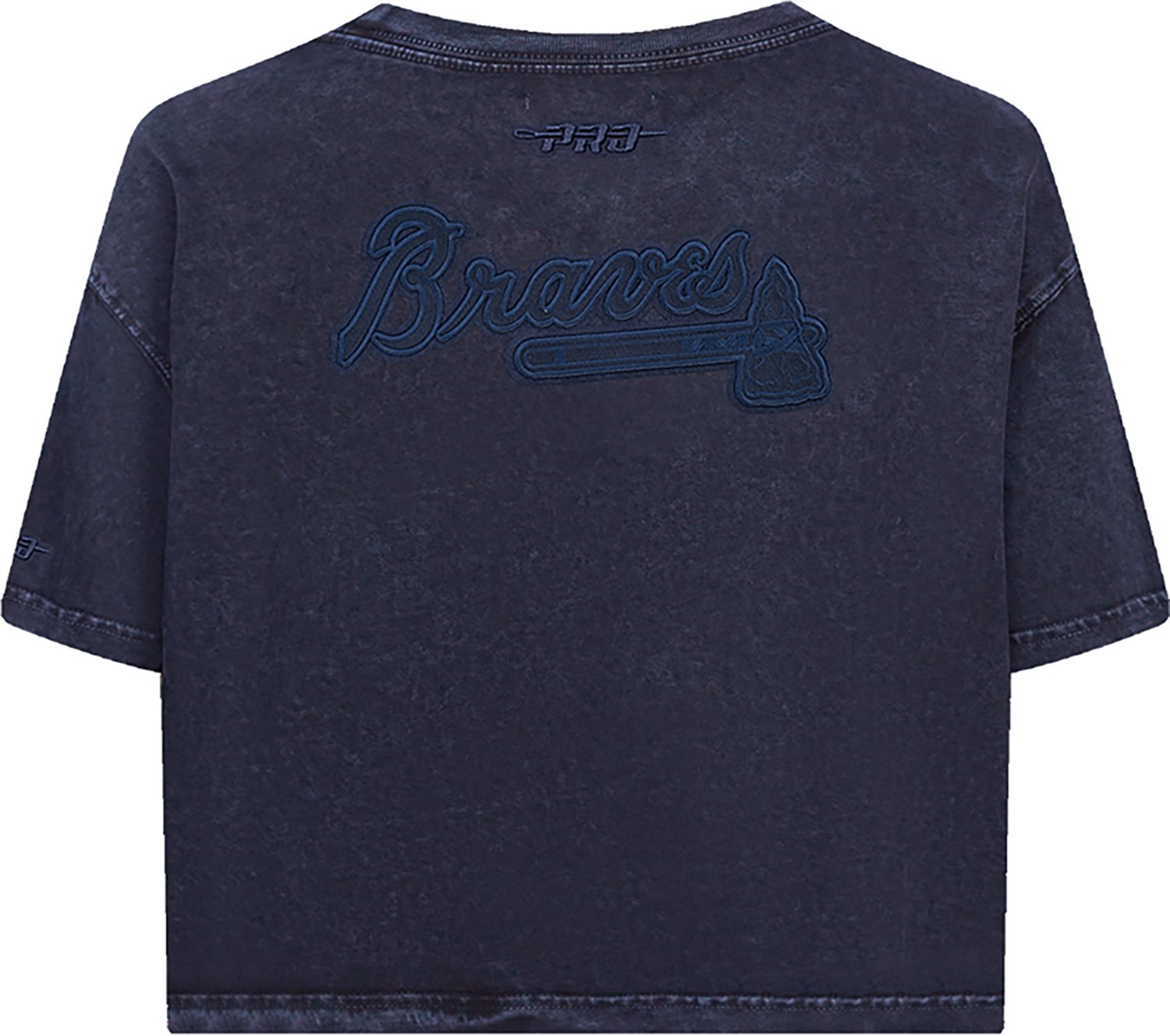 Pro Standard Women's Atlanta Braves Washed Classic Enzyme Wash Short Sleeve Boxy T-shirt - view number 2