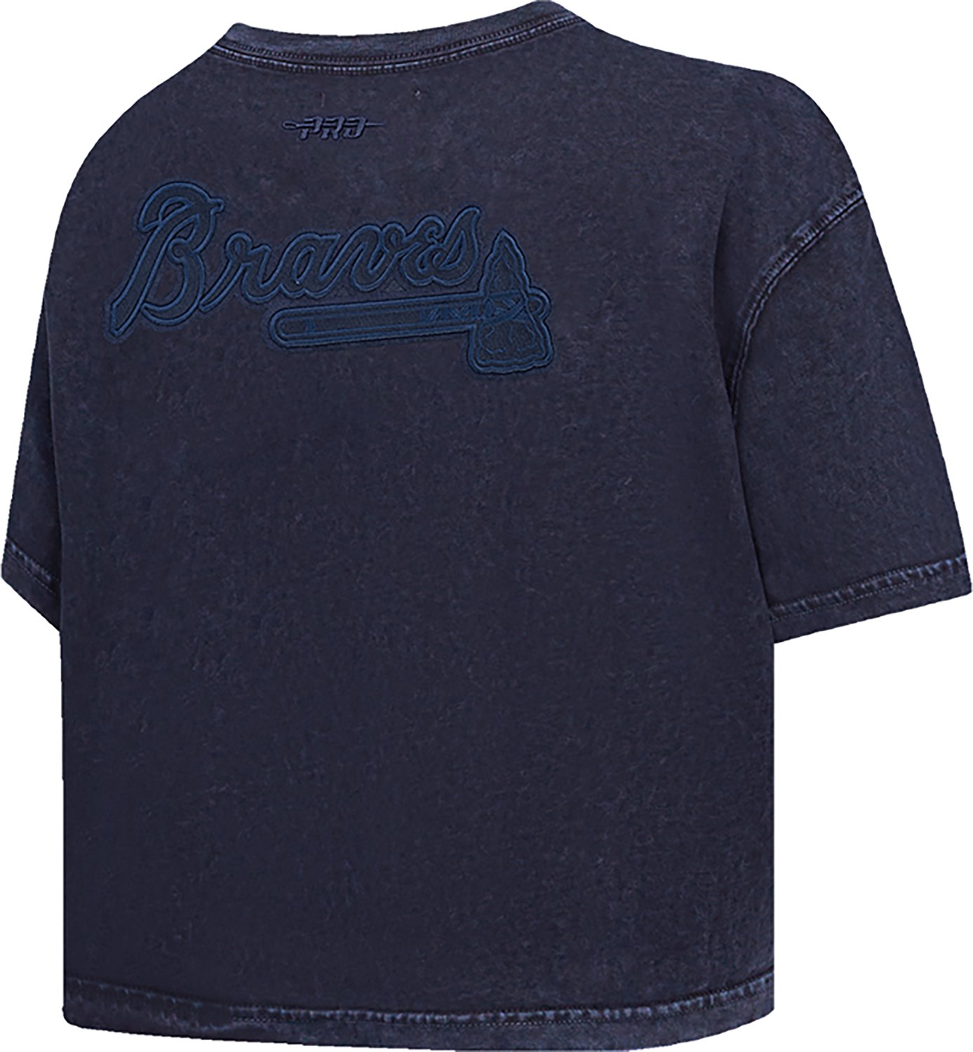 Pro Standard Women's Atlanta Braves Washed Classic Enzyme Wash Short Sleeve Boxy T-shirt - view number 4