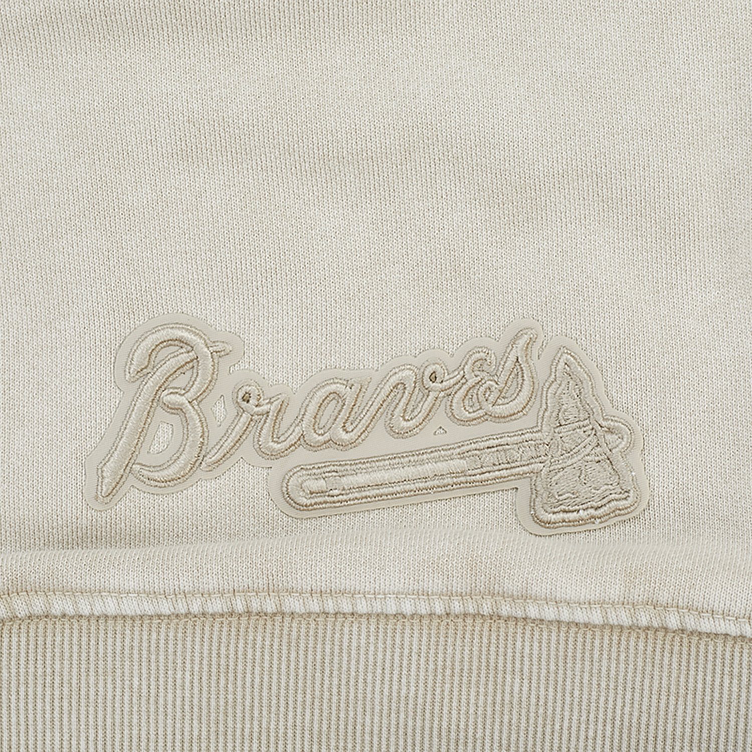 Pro Standard Women's Atlanta Braves Washed Classic Enzyme Wash Long Sleeve Hoodie - view number 6