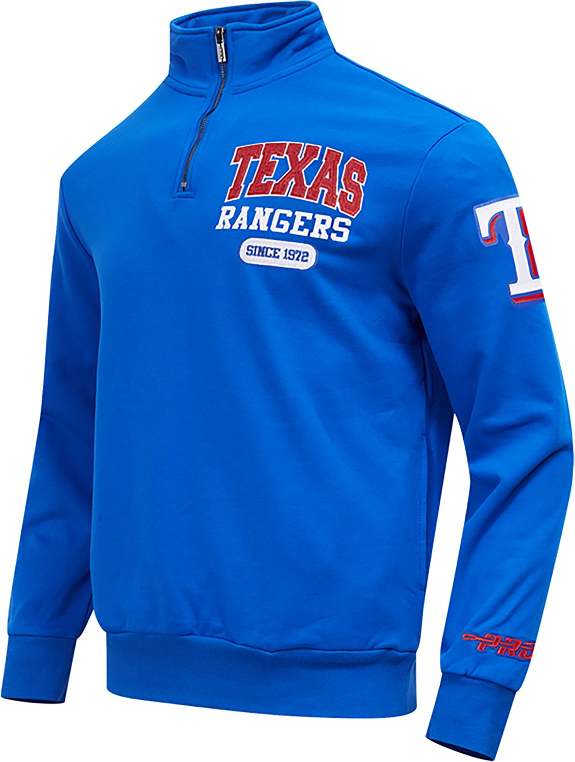 Pro Standard Men's Texas Rangers City Arch Fleece 1/4-Zip Jacket