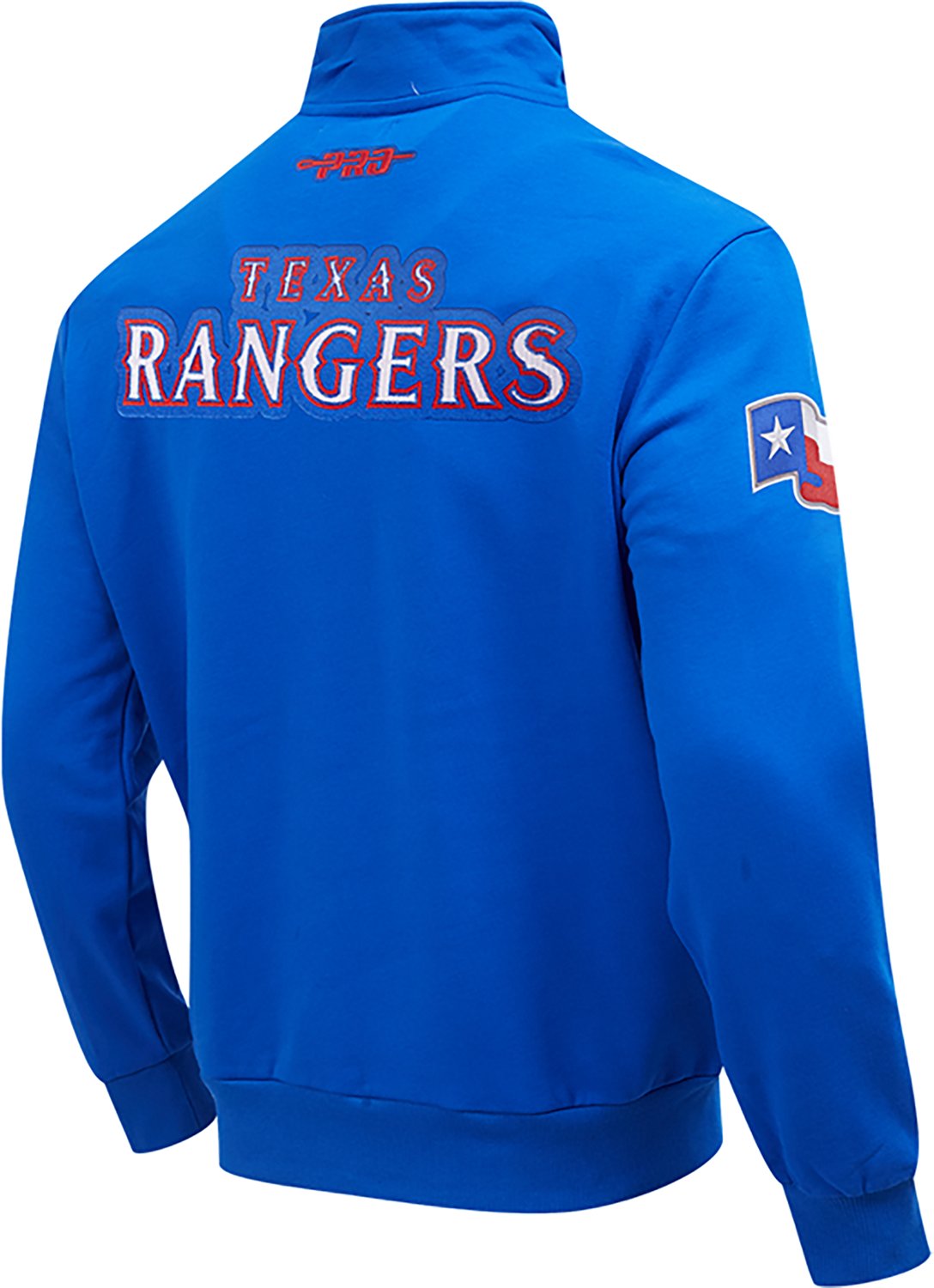 Pro Standard Men's Texas Rangers City Arch Fleece 1/4-Zip Jacket