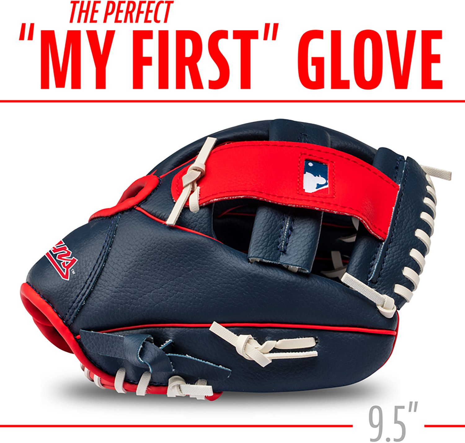 Franklin Cleveland Guardians 9.5 in T-Ball Glove and Ball Set - view number 2