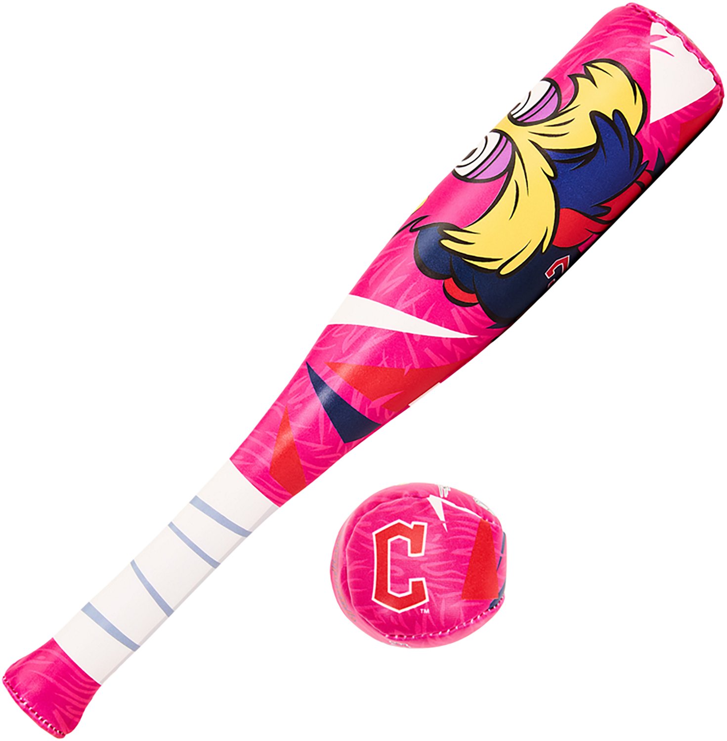 Franklin Cleveland Guardians Mini Mascot Bat and Ball Set