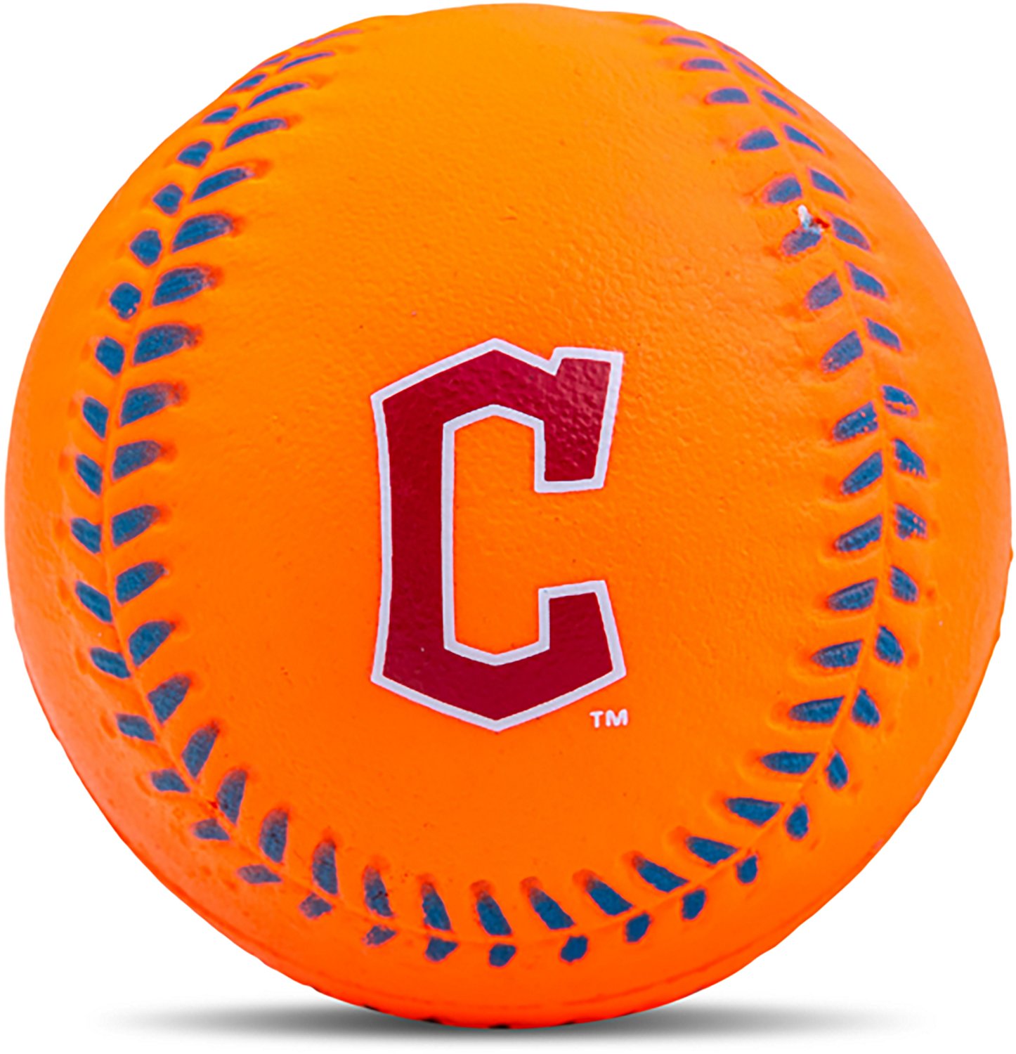 Franklin Cleveland Guardians Probrite Rubber Foam T-ball Baseball  - view number 2