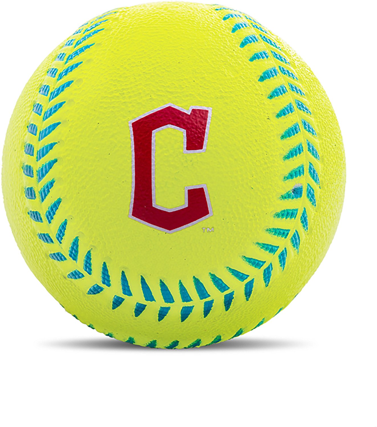 Franklin Cleveland Guardians Probrite Rubber Foam T-ball Baseball  - view number 3