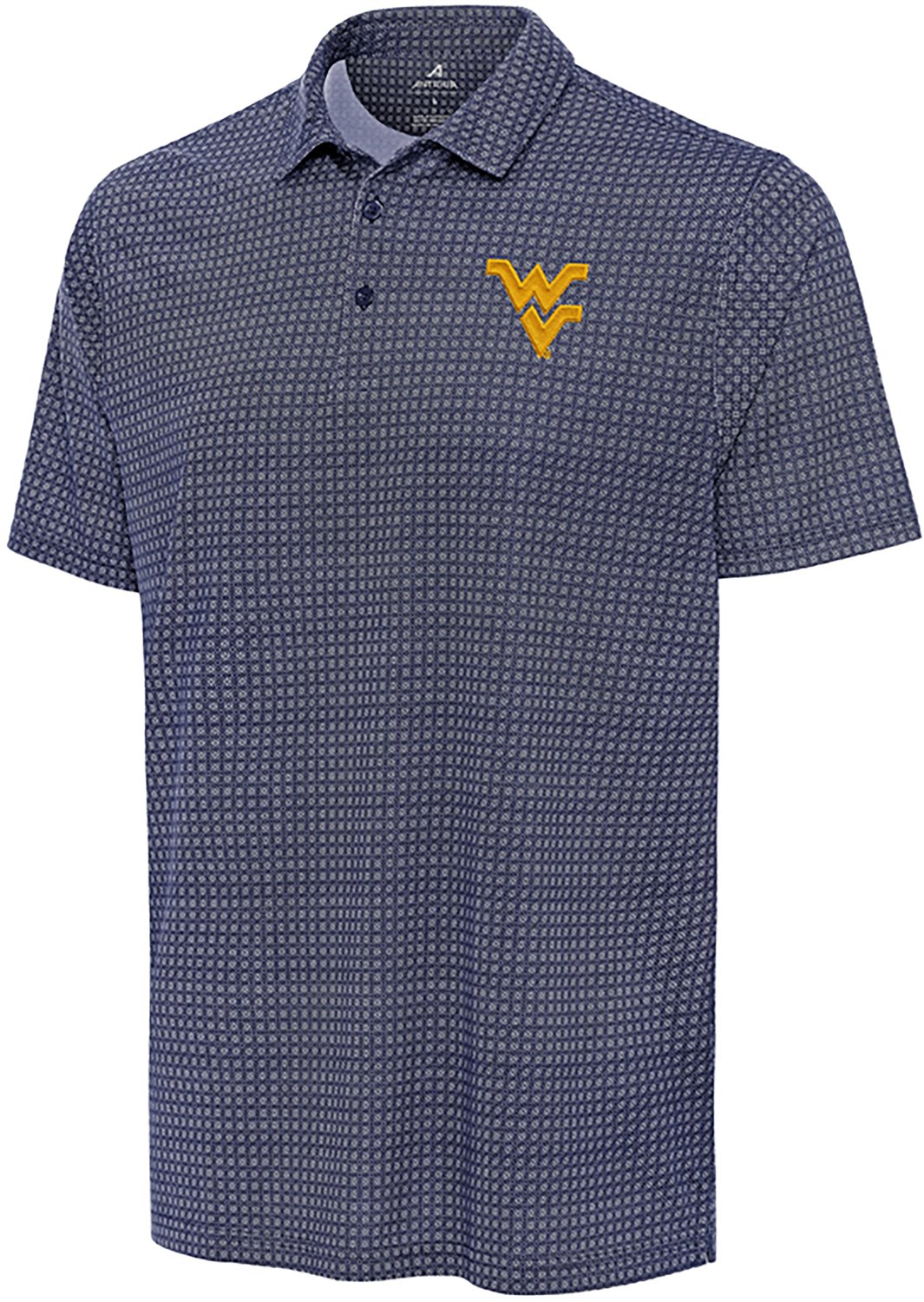 Antigua Men's West Virginia Mountaineers Mosaic Polo Shirt