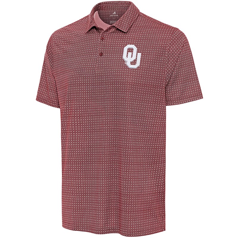 Antigua Men's Oklahoma Sooners Mosaic Polo Shirt