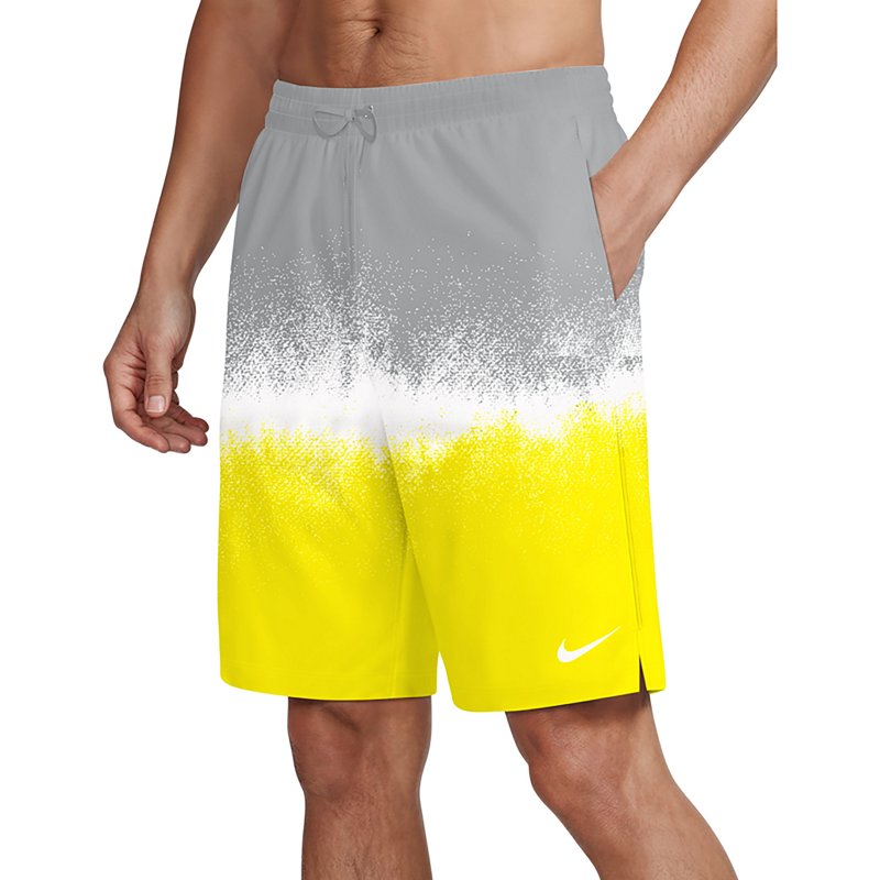 Nike Men's Breaker 9" Tie Dye Volley Swim Trunks, Medium, Sonic Yellow