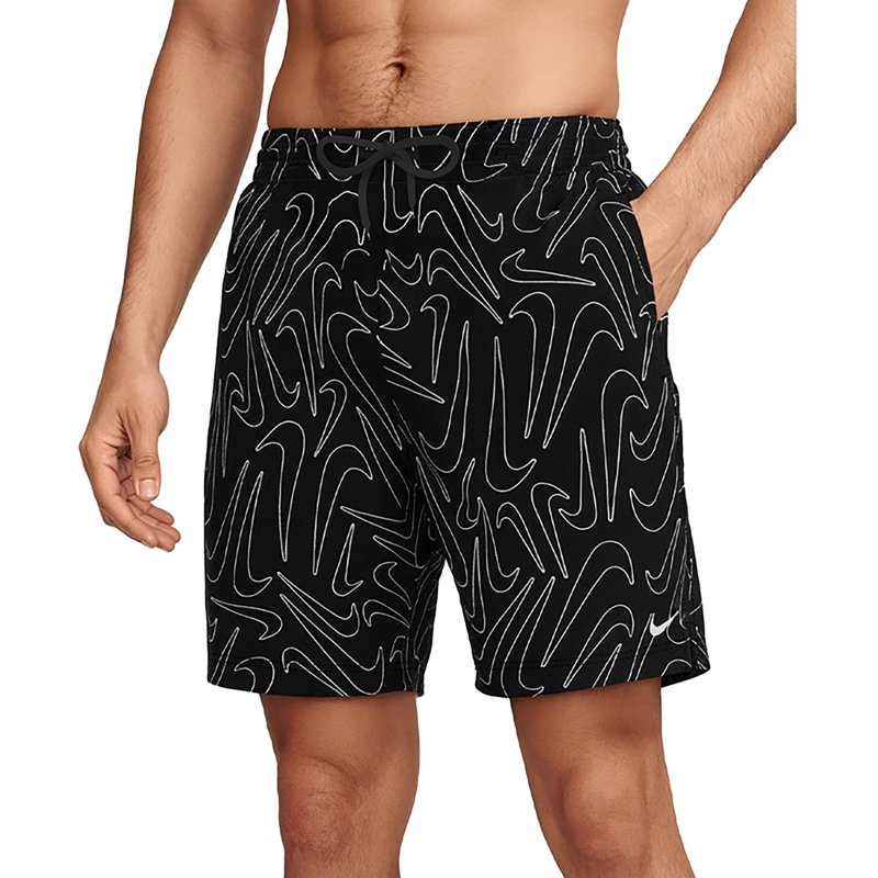 Nike Men's Breaker Tossed Swoosh Volley Swim Shorts 9 in