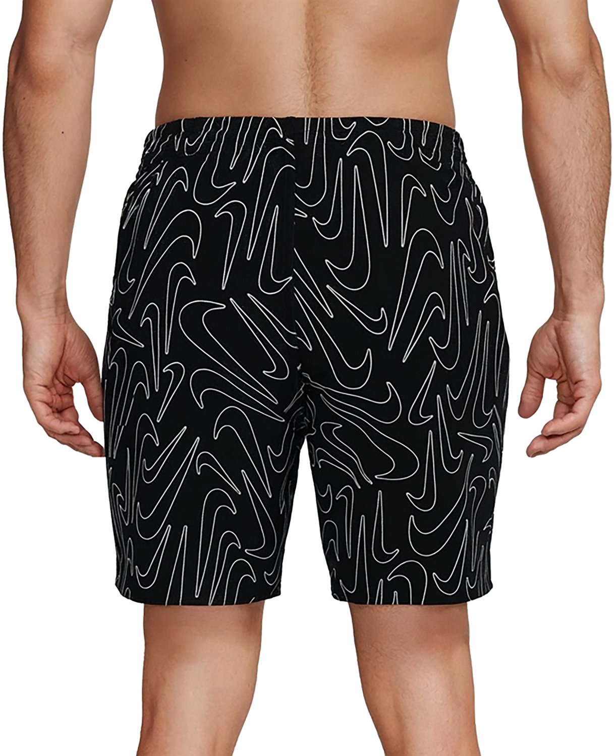 Nike Men's Breaker Tossed Swoosh Volley Swim Shorts 9 in - view number 2