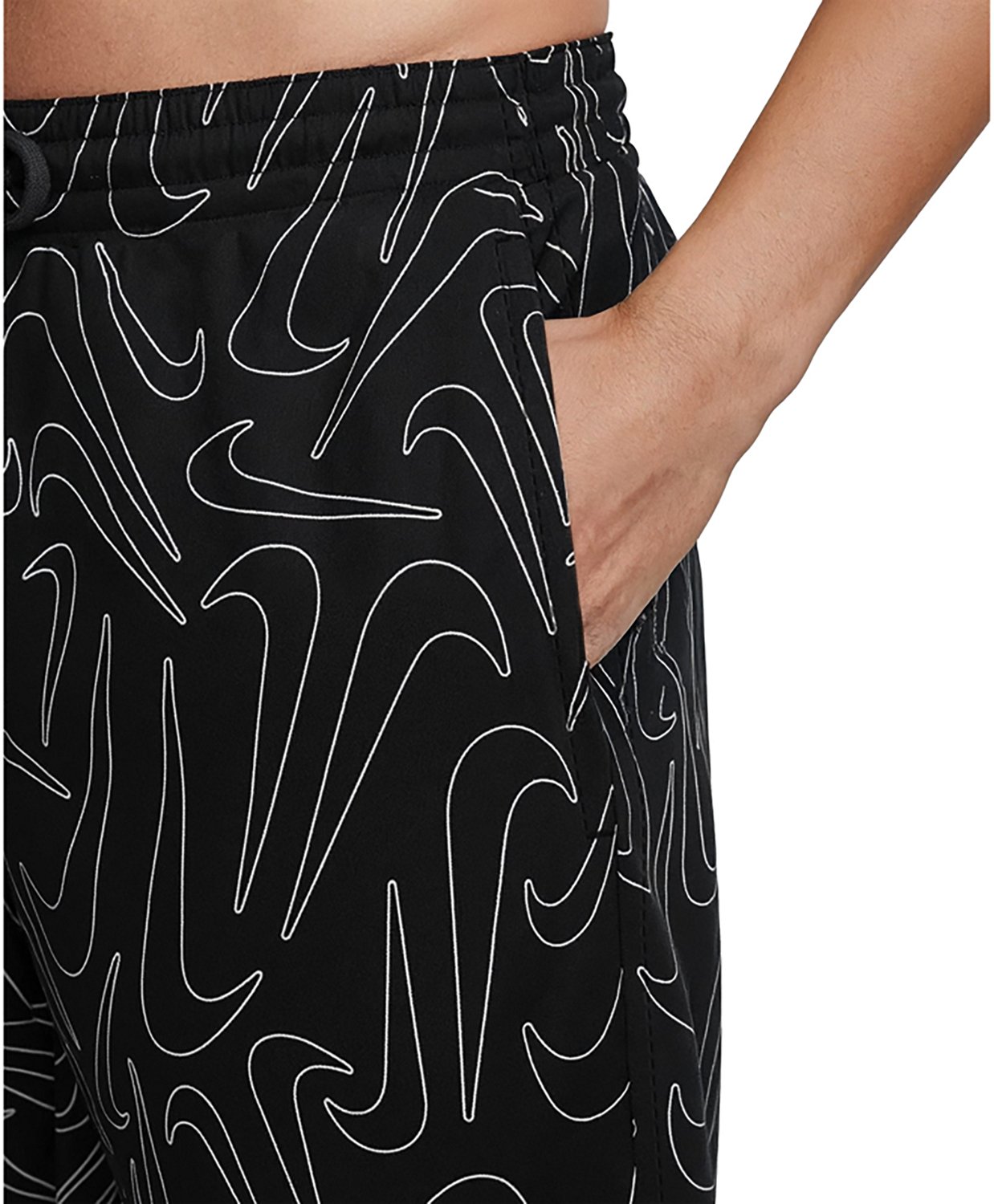 Nike Men's Breaker Tossed Swoosh Volley Swim Shorts 9 in - view number 4