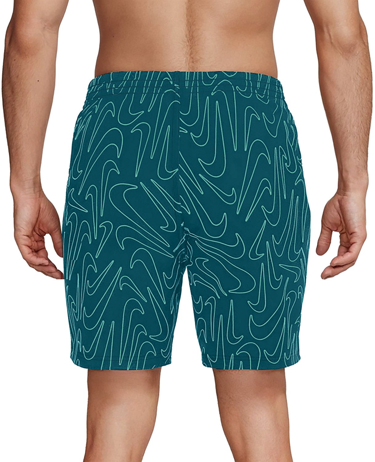 Nike Men's Breaker Tossed Swoosh Volley Swim Shorts 9 in - view number 2