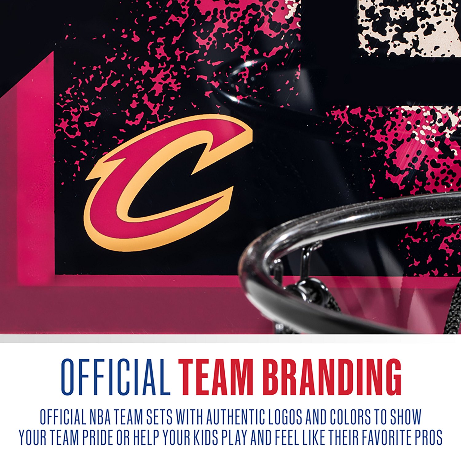 Franklin Cleveland Cavaliers Over the Door Basketball Hoop Set