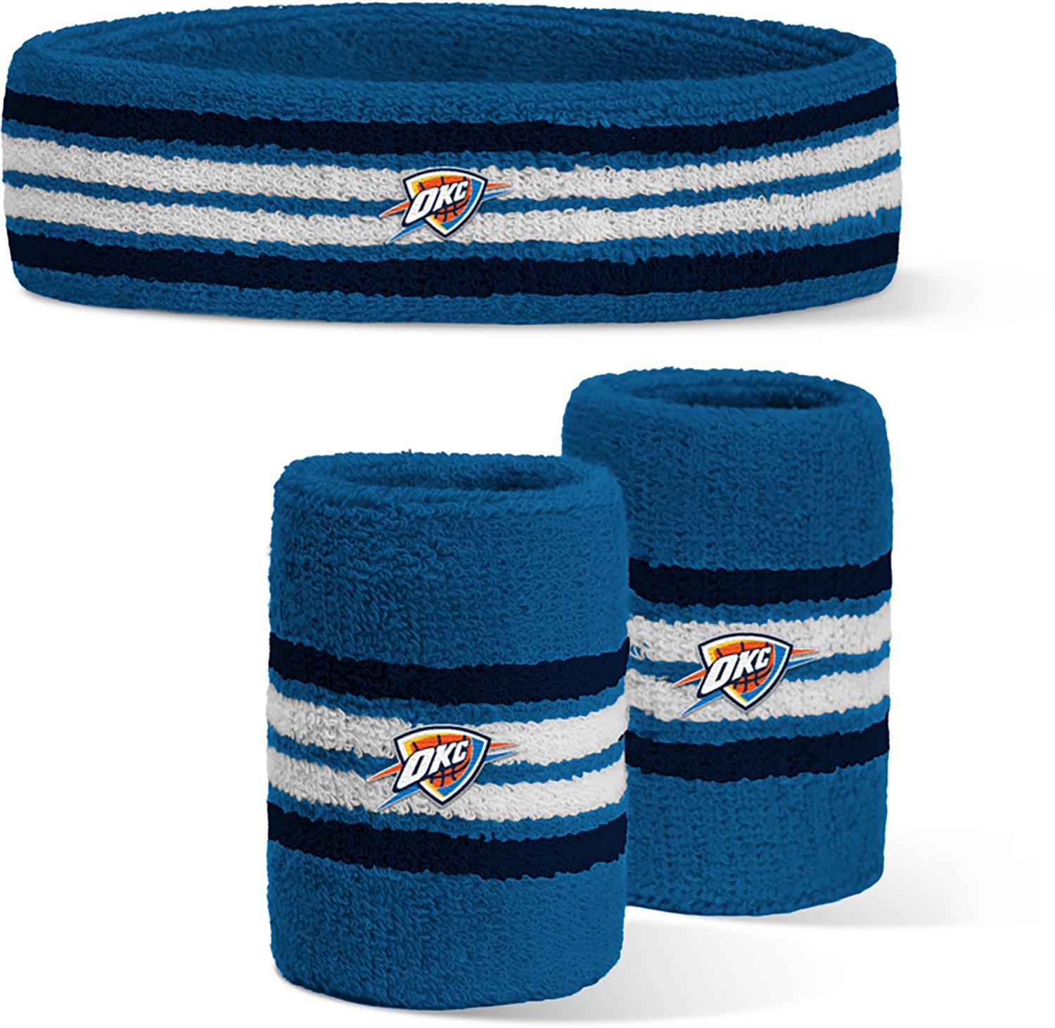 For Bare Feet Oklahoma City Thunder Headband Wristband Set