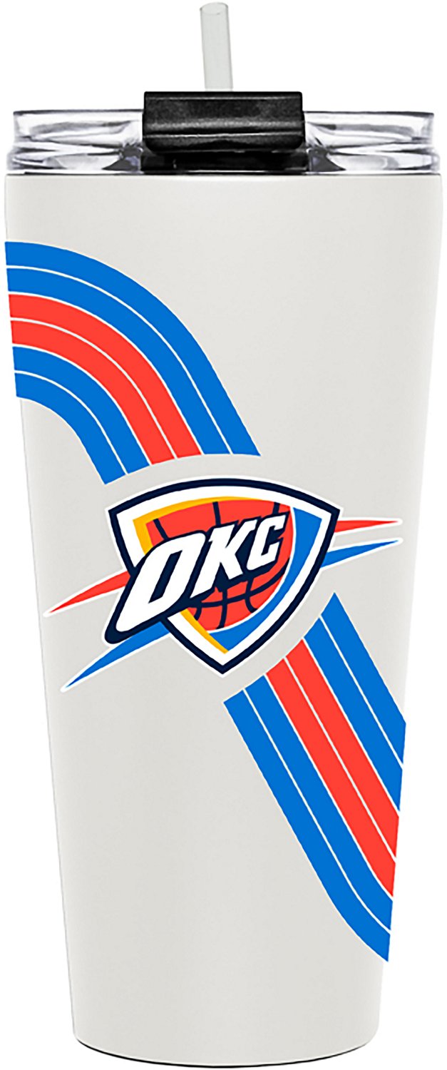 Great American Products Oklahoma City Thunder 32 oz Retro Wave Big Slim Tumbler
