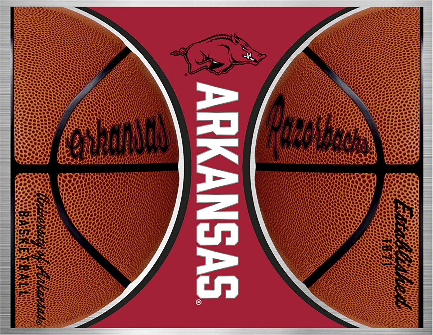 Great American Products University of Arkansas 24 oz Gameball Jr Thirst Water Bottle - view number 3