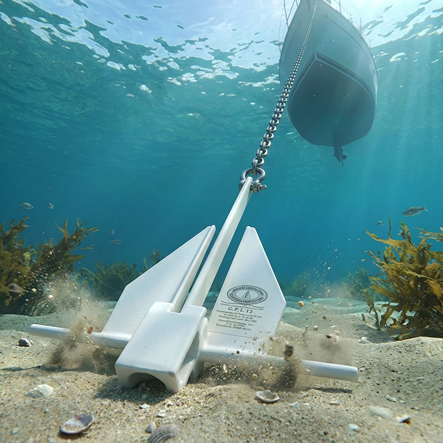 Greenfield Products American Yachting Series 12 lb Fluke Anchor - view number 3