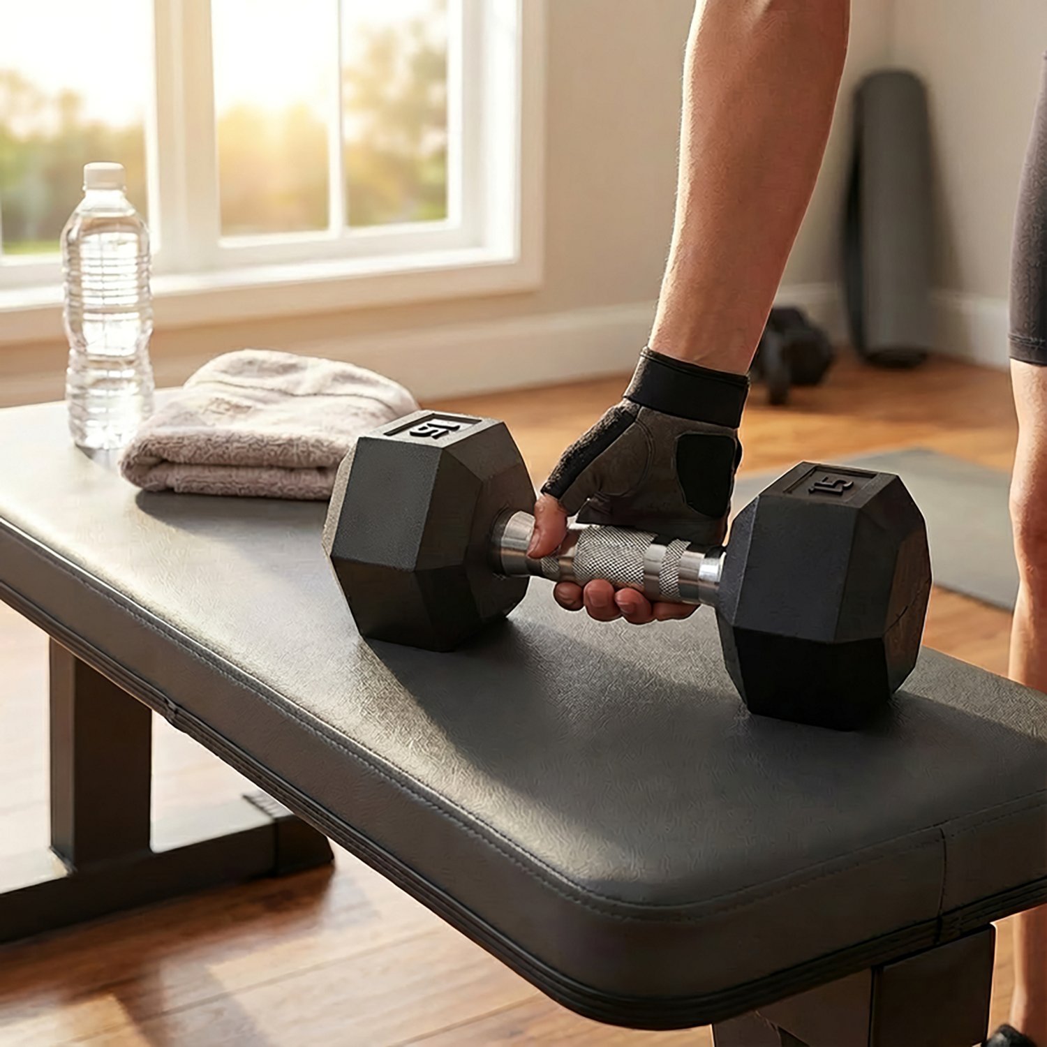 CAP Barbell 15 lb. Coated Hex Dumbbell - Single - view number 8