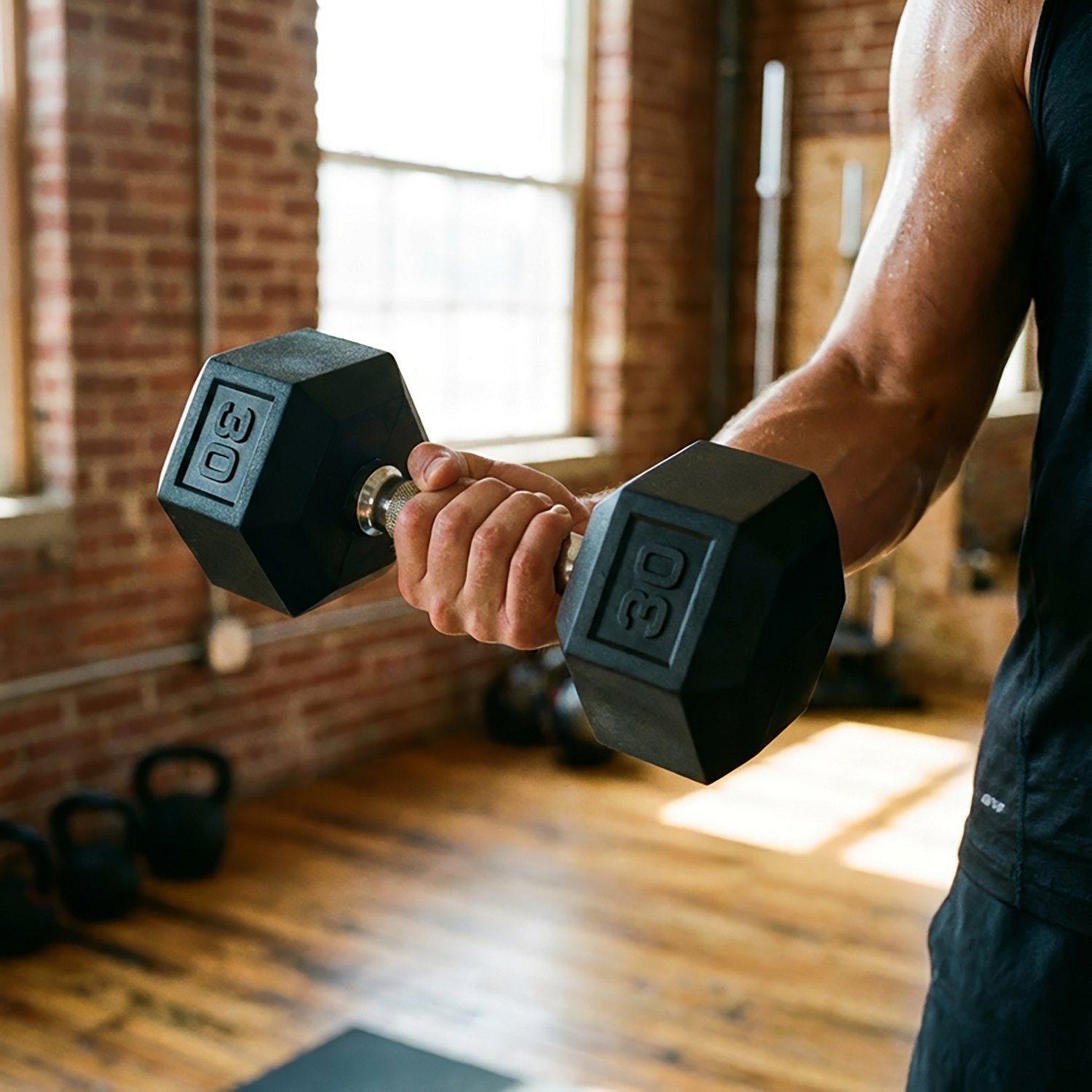 CAP Barbell 30 lb. Coated Hex Dumbbell - Single - view number 7