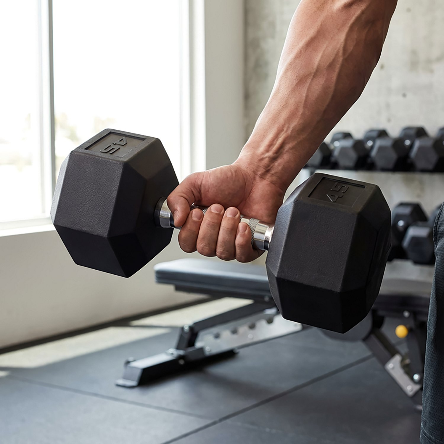 CAP Barbell 45 lb. Coated Hex Dumbbell - Single - view number 7